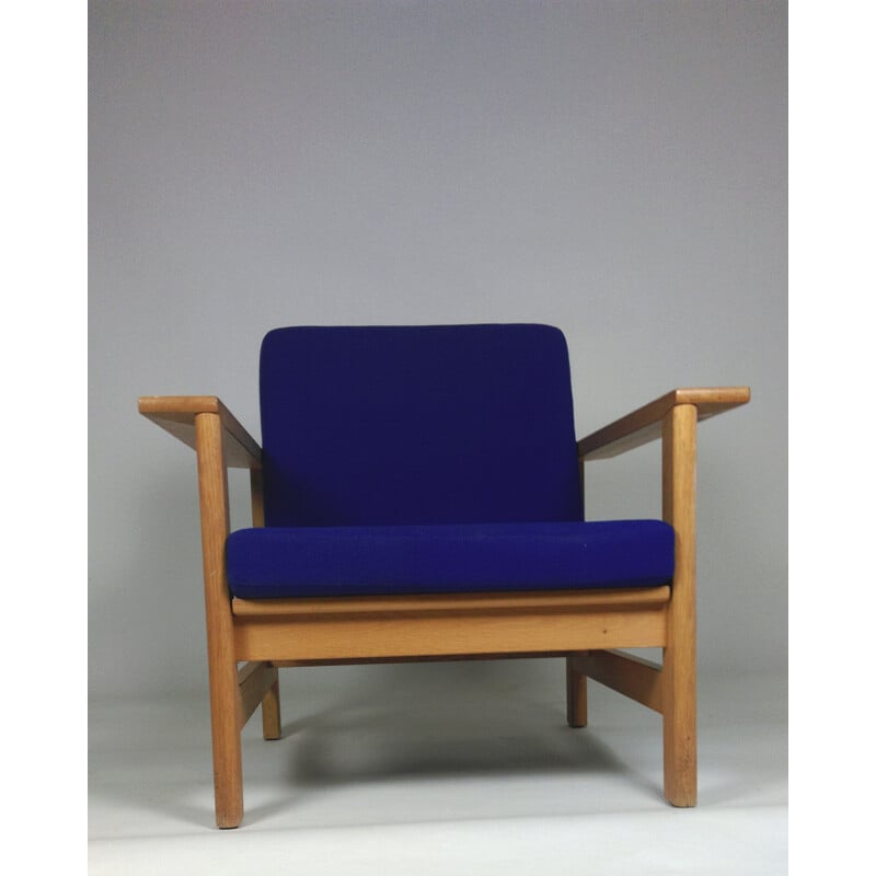 Vintage solid oak armchair by Søren Holst for Fredericia Furniture, 1984