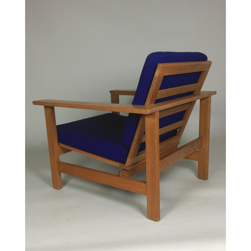 Vintage solid oak armchair by Søren Holst for Fredericia Furniture, 1984