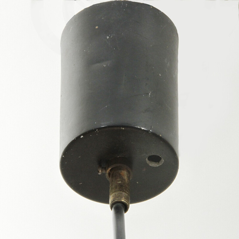 Vintage italian opaline pendant lamp - 1950s