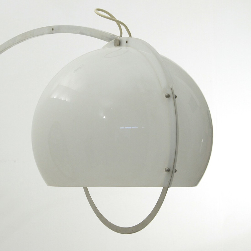 Vintage Arc floor lamp with perspex shade - 1960s