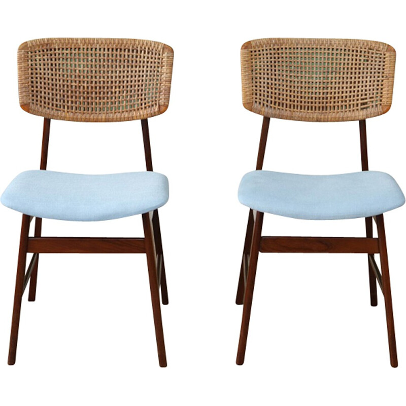 Vintage pair of Dutch dining chairs by P.J. Muntendam for Gebroeders Jonkers - 1960s