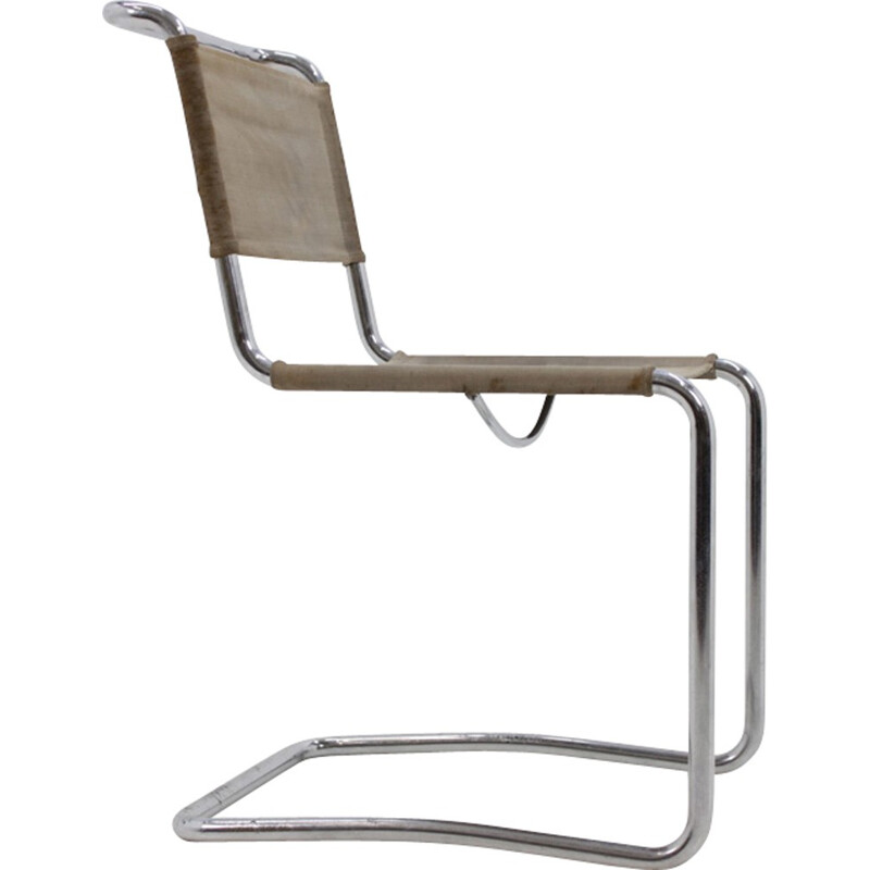 Silla cromada de la Bauhaus de J. Halabala para UP Zavody - 1930