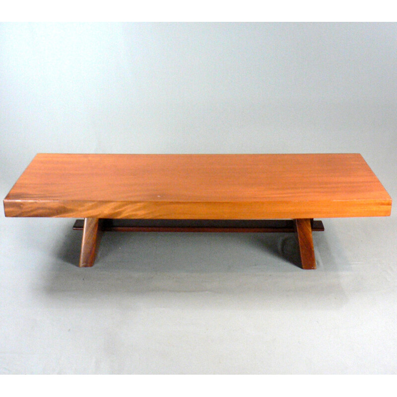 Vintage solid wood coffee table - 1950s