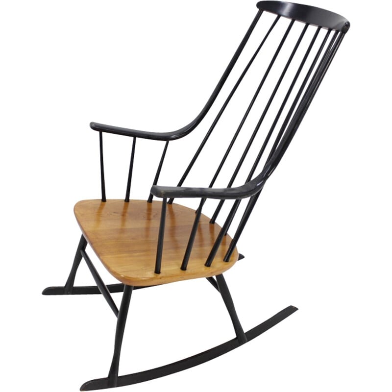 Vintage Scandinavian Rocking Chair by Lena Larsson - 1950s