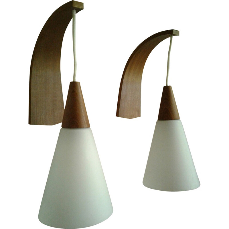 Pair of vintage Scandinavian wall lamps by Umo & Osten Christiansson - 1960s