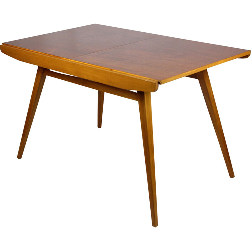 Vintage Walnut Veneered Dining Table by František Jirák for Tatra - 1960s