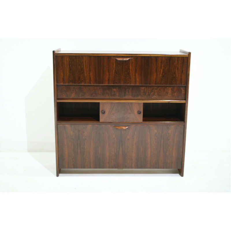 Vintage brazilian rosewood dry bar "SK 661" by Johannes Andersen for J. Skaaning & Søn - 1960s