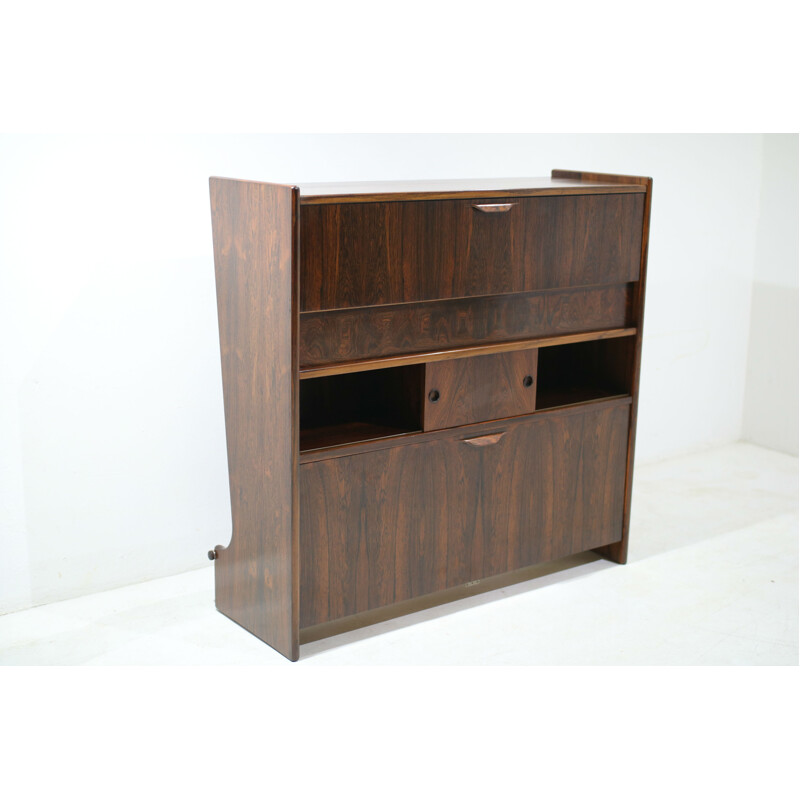 Vintage brazilian rosewood dry bar "SK 661" by Johannes Andersen for J. Skaaning & Søn - 1960s