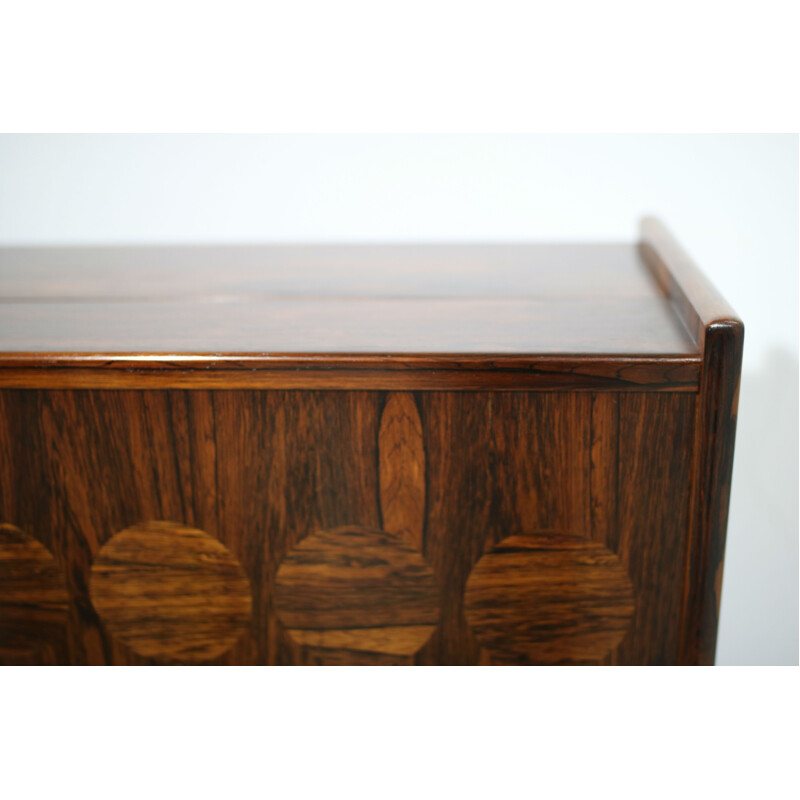 Vintage brazilian rosewood dry bar "SK 661" by Johannes Andersen for J. Skaaning & Søn - 1960s