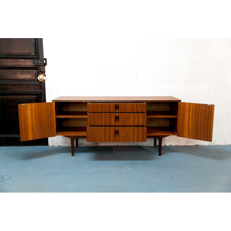Vintage scandinavian sideboard with 3 large drawers - 1960s