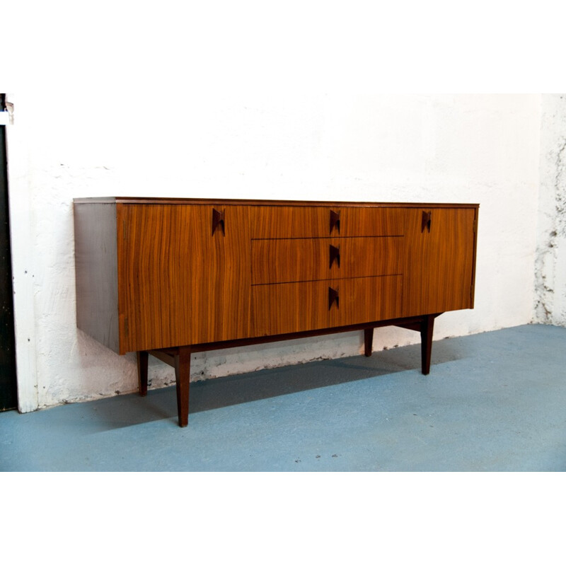 Vintage scandinavian sideboard with 3 large drawers - 1960s