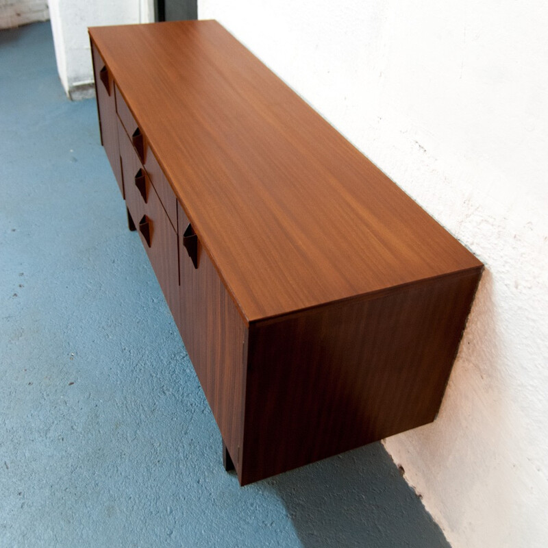 Vintage scandinavian sideboard with 3 large drawers - 1960s