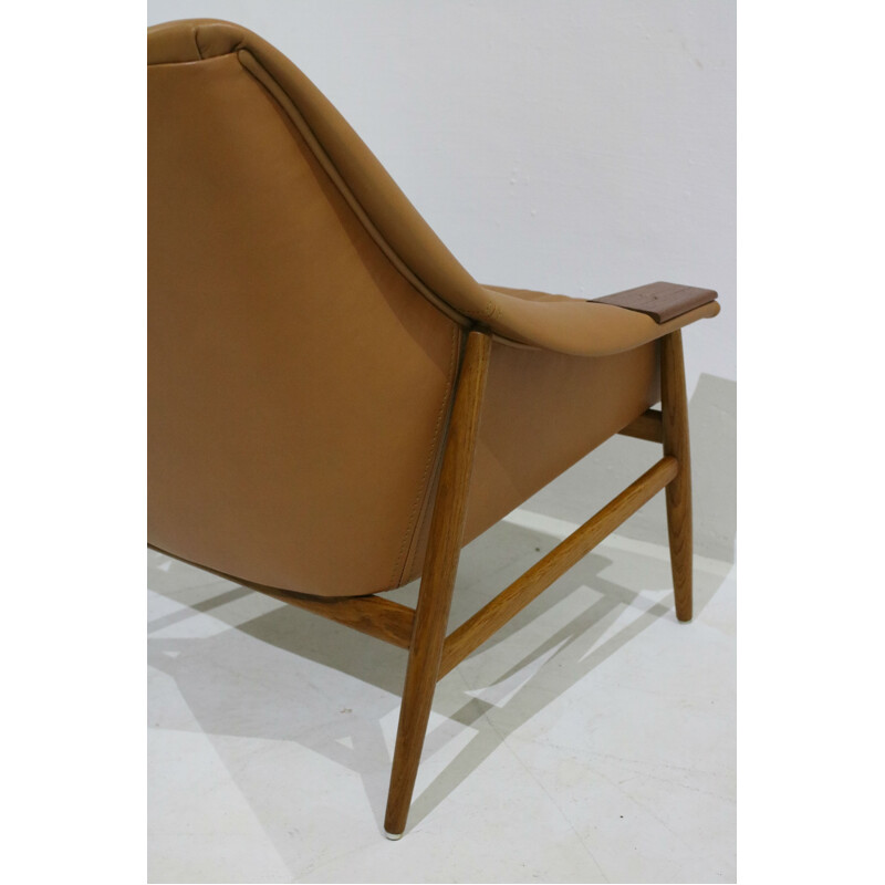 Vintage "Grace-61" Armchair in oak frame by Ikea - 1960s