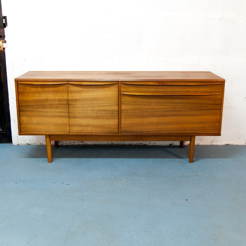 Vintage scandinavian sideboard in wood grain - 1960s