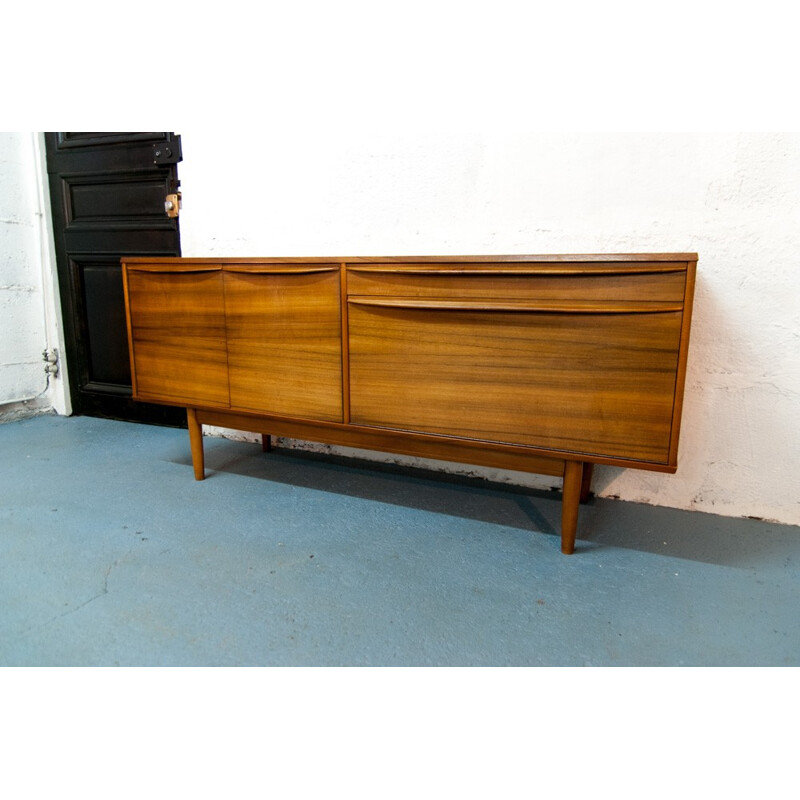 Vintage scandinavian sideboard in wood grain - 1960s