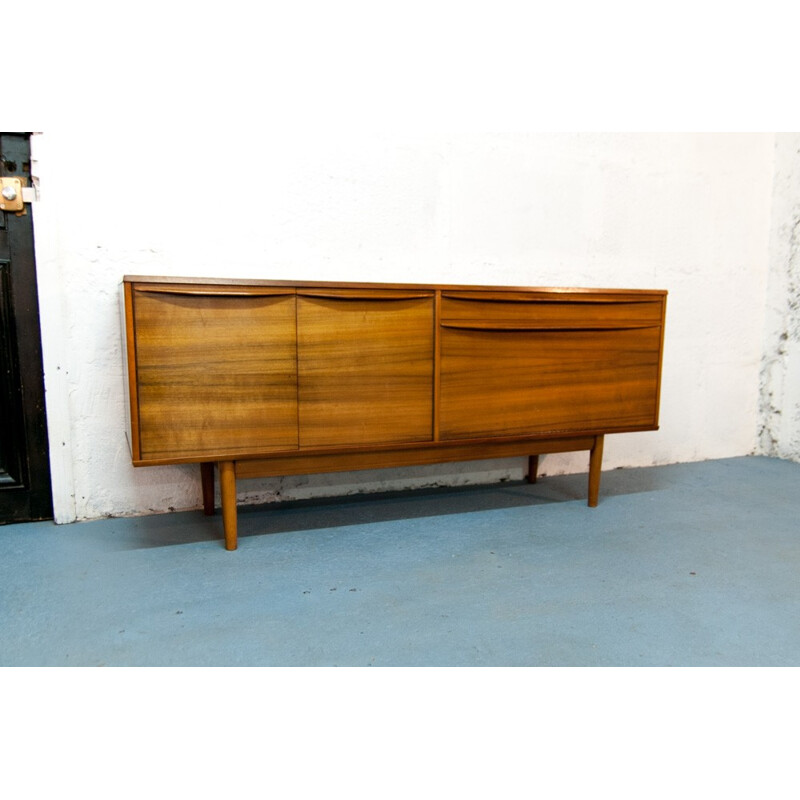 Vintage scandinavian sideboard in wood grain - 1960s