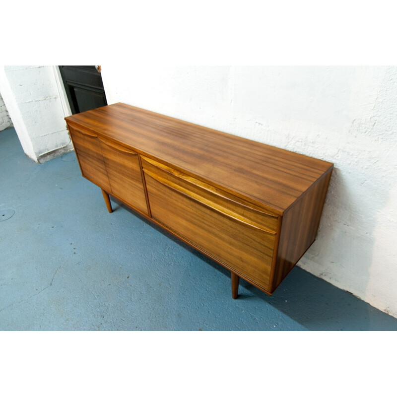 Vintage scandinavian sideboard in wood grain - 1960s