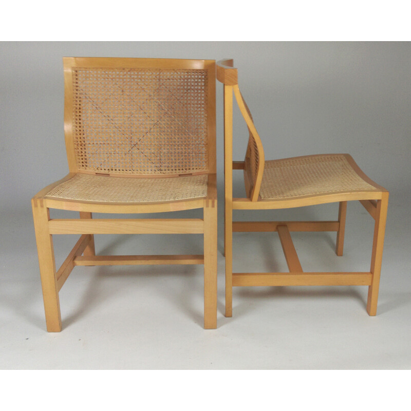 Paire de chaises à repas en bouleau "7511" par Fredericia Furniture - 1980
