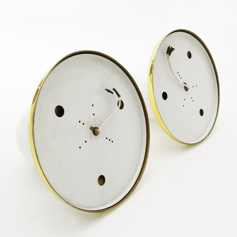 Set of 2 brass Light Ball applique by Achille e Pier Giacomo Castiglioni per Flos - 1960s