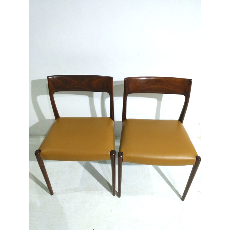 Set of 6 Rosewood Dining Chairs by Niels O. Møller for J.L. Møllers - 1960s