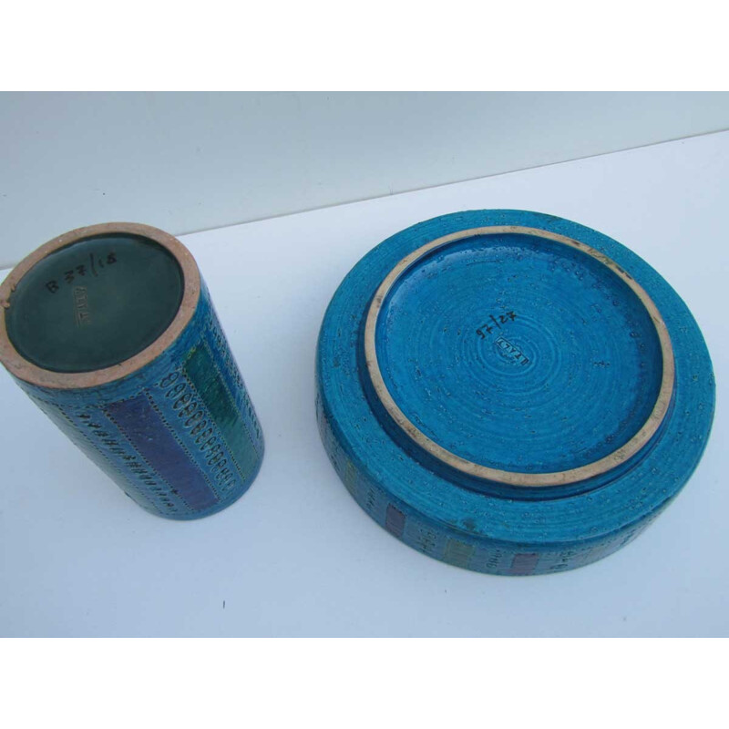 Ceramics Set Rimini Blue, Aldo LONDI - 1960s