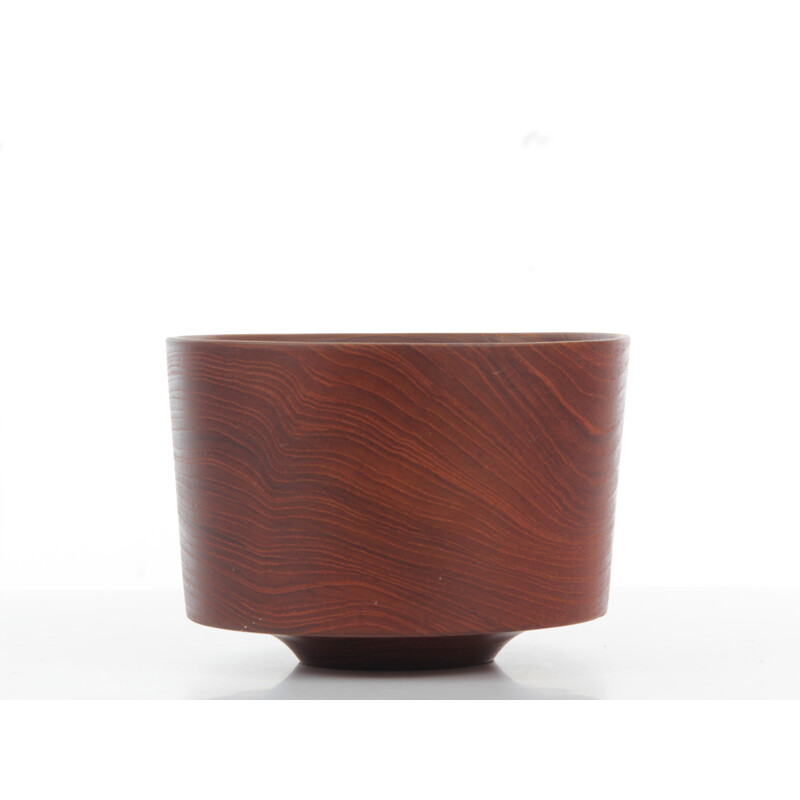 Scandinavian vintage bowl in solid teak - 1950s