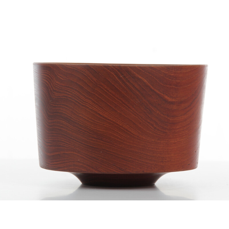 Scandinavian vintage bowl in solid teak - 1950s