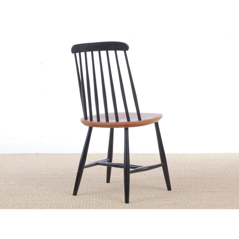 Scandinavian Vintage Nassjo chair in solid beech - 1960s