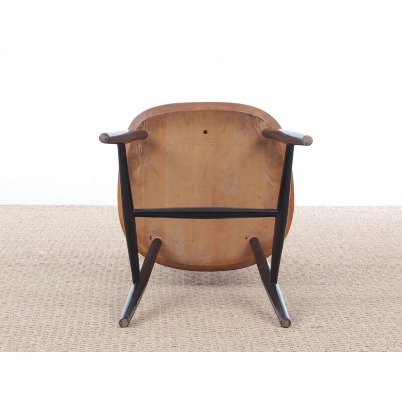 Scandinavian Vintage Nassjo chair in solid beech - 1960s