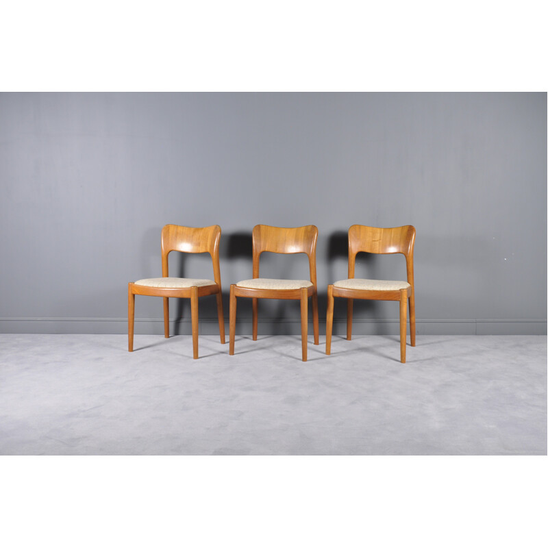 Set of 3 Danish Teak Chairs by Niels Koefoed for Hornslet Møbelfabrik - 1960s