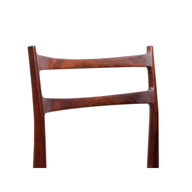 Set of 4 vintage Scandinavian Rosewood Chairs, Model Peter - 1960s