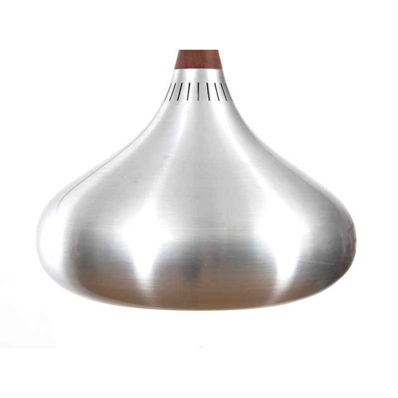 Vintage Orient pendant lamp in aluminium - 1960s