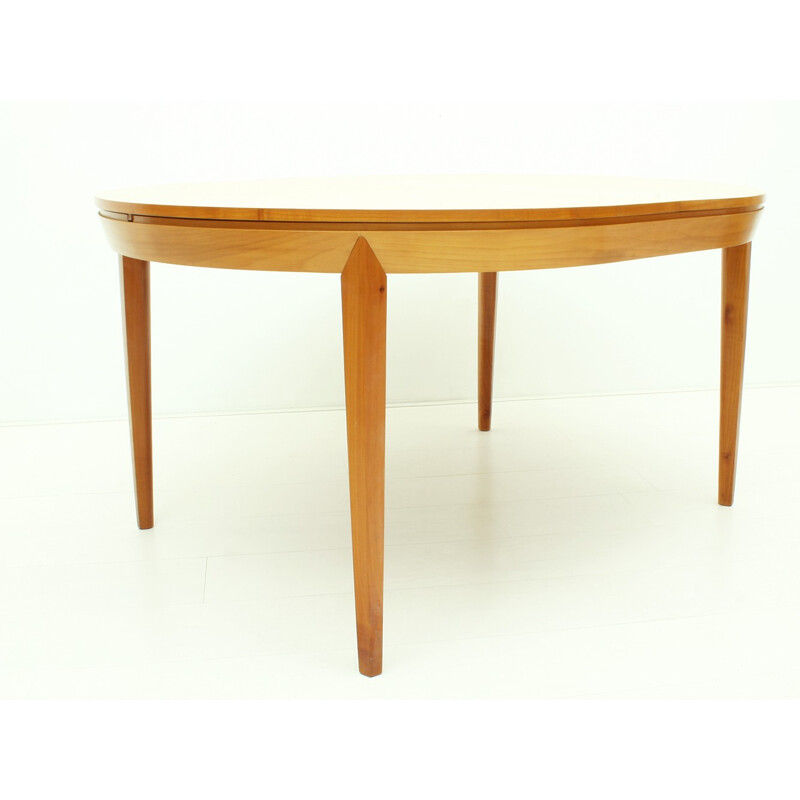 Extendible Cherry Wood Dining Table - 1950s