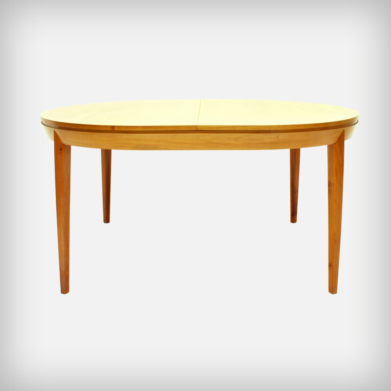 Extendible Cherry Wood Dining Table - 1950s