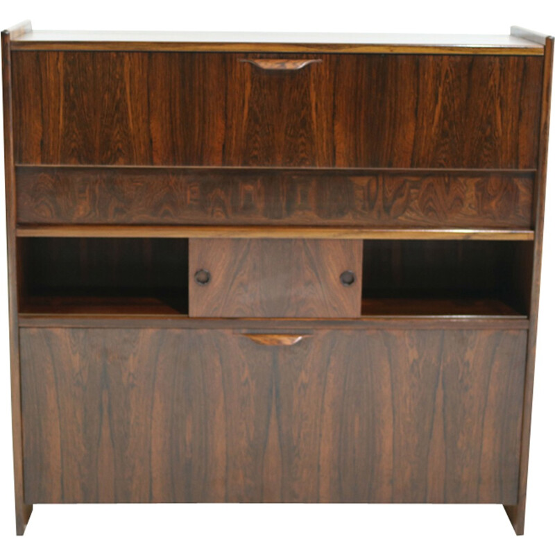 Vintage brazilian rosewood dry bar "SK 661" by Johannes Andersen for J. Skaaning & Søn - 1960s