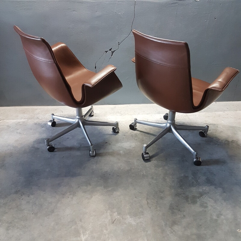 Set of 2 Bird chairs by Preben Fabricius & Jörgen Kastholm - 1960s