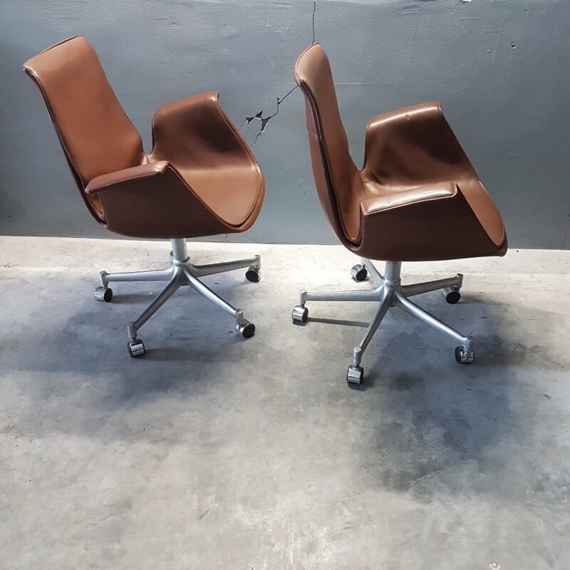 Set of 2 Bird chairs by Preben Fabricius & Jörgen Kastholm - 1960s