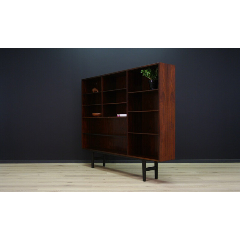 Vintage rosewood bookcase by Omann Jun - 1960s