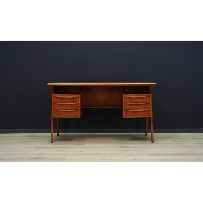 Vintage writing desk in teak by GN Tibergaard - 1960s