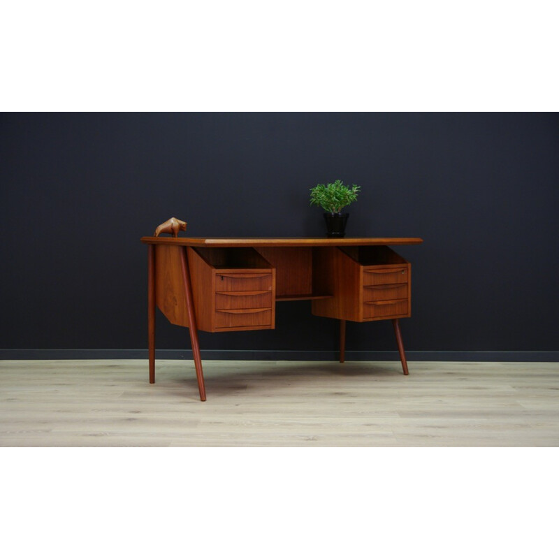 Vintage writing desk in teak by GN Tibergaard - 1960s