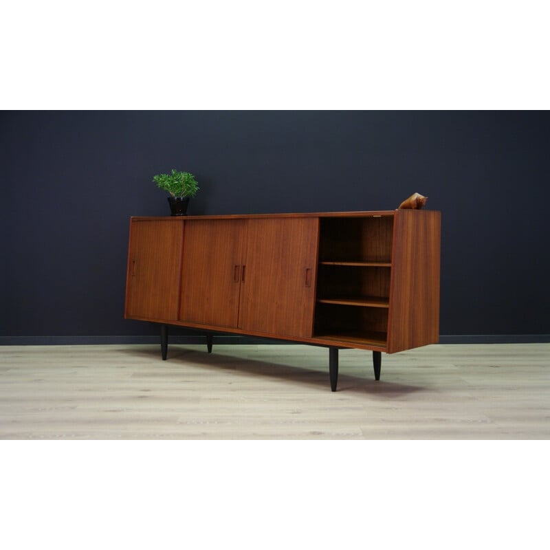 Enfilade rétro en teck au design danois - 1960