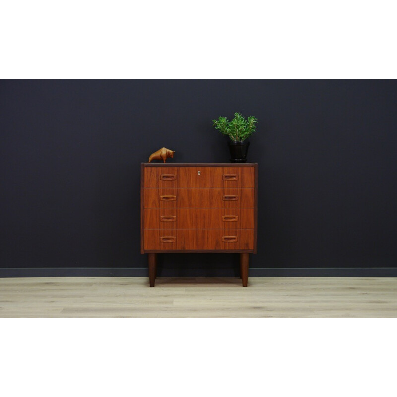 Vintage Danish design chest of drawers in teak - 1960s