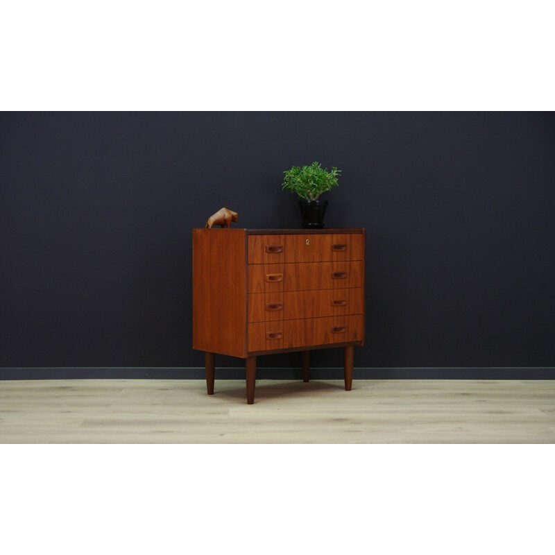 Vintage Danish design chest of drawers in teak - 1960s