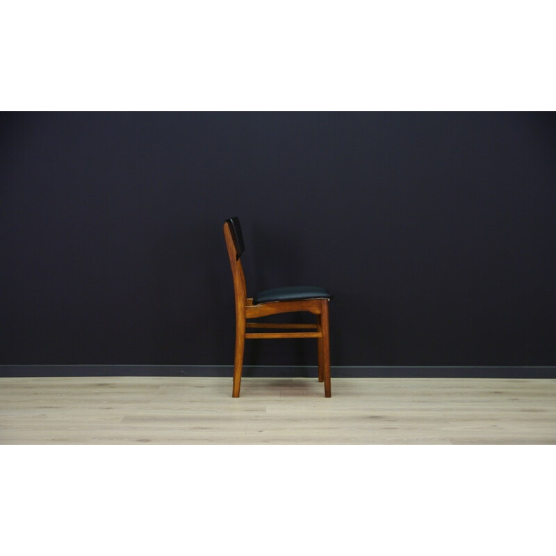 Suite de 4 chaises à repas vintage au design danois - 1960