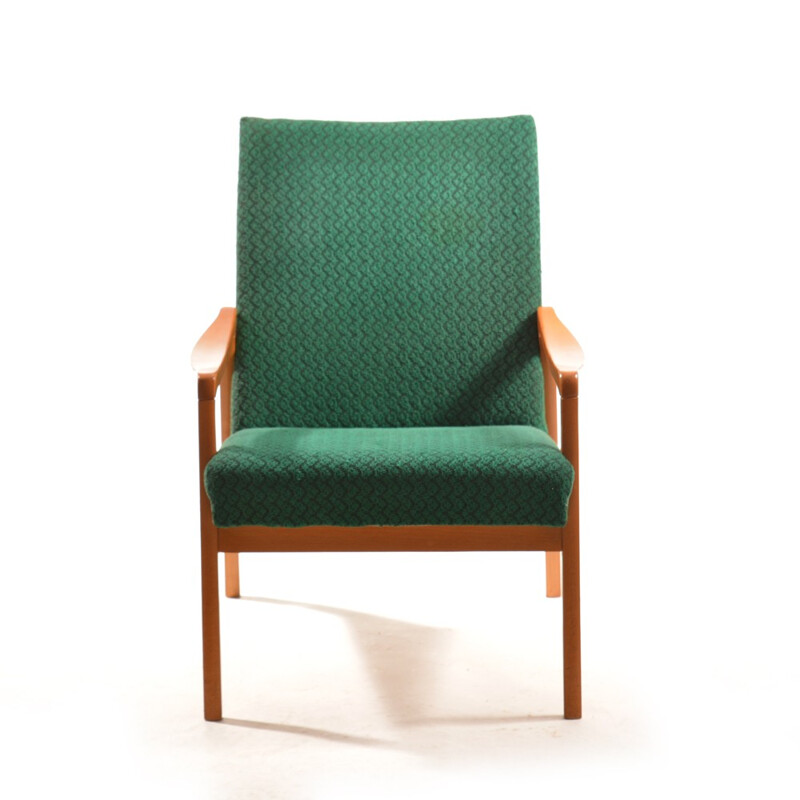 Vintage Green Armchair by Interier Praha - 1970s