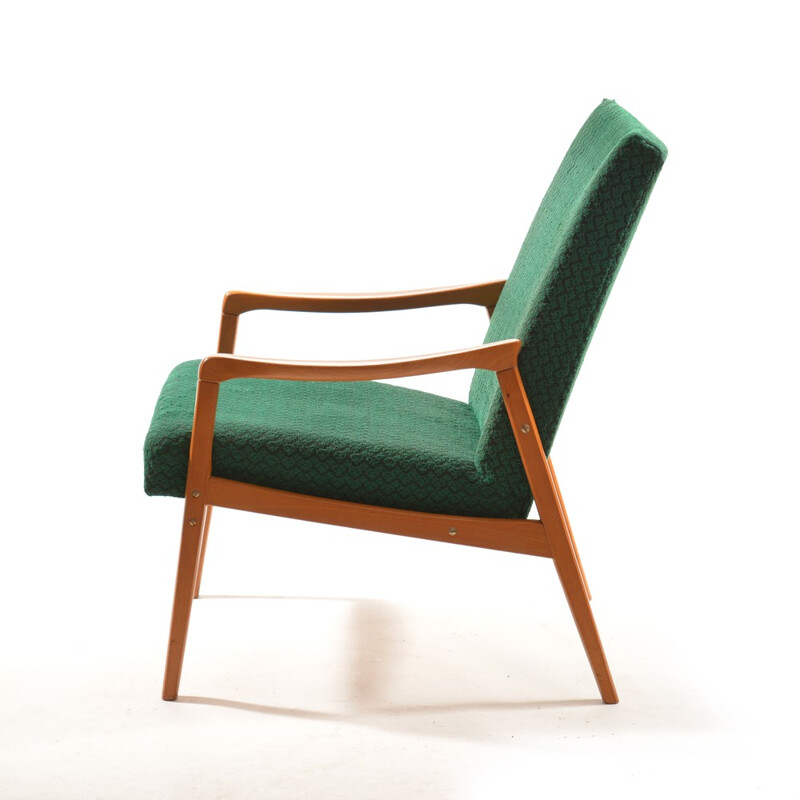 Vintage Green Armchair by Interier Praha - 1970s