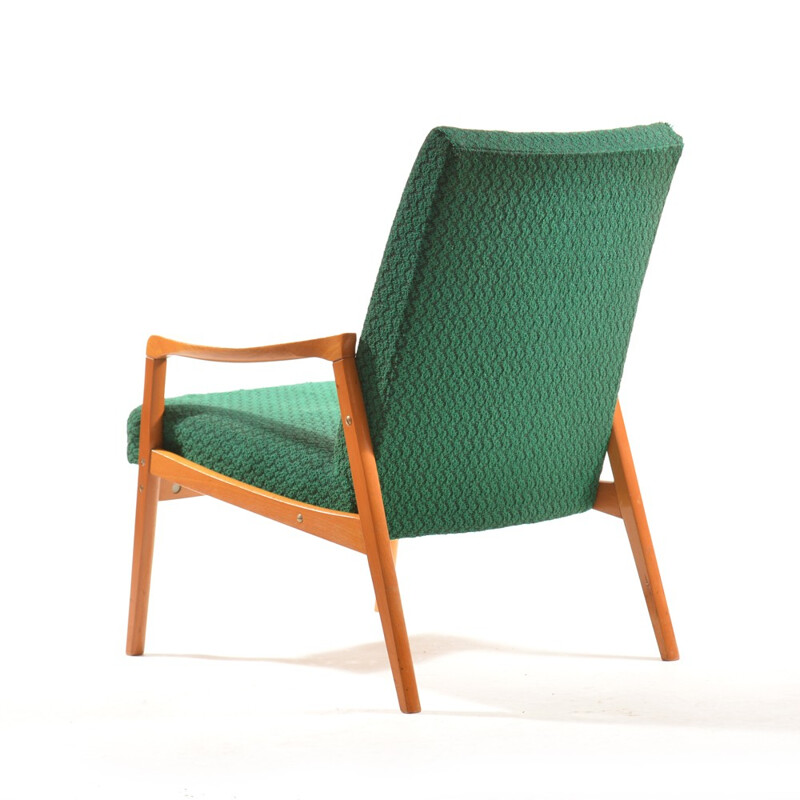 Vintage Green Armchair by Interier Praha - 1970s