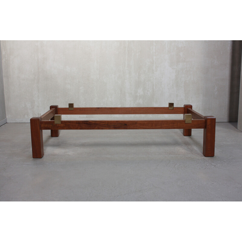 Vintage Rectangular Portuguese Coffee Table - 1970s