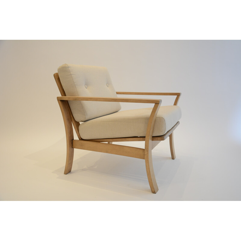 Vintage german beige armchair - 1970s