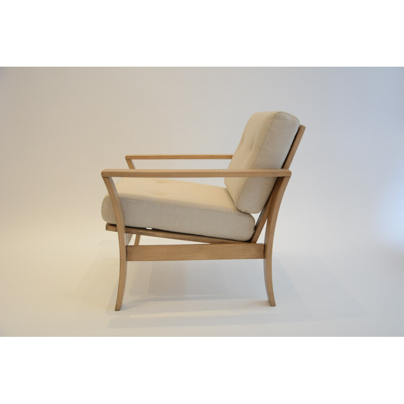 Vintage german beige armchair - 1970s